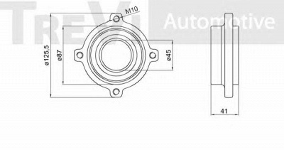 TREVI AUTOMOTIVE wb2242 -  Комплект подшипника ступицы колеса